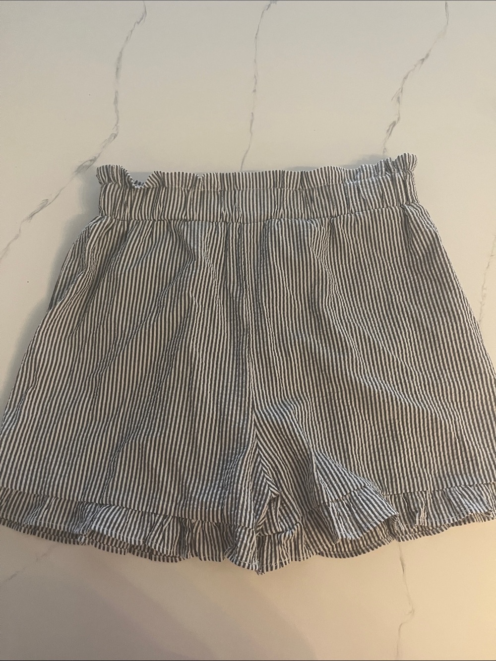 SHEIN women’s seersucker shorts with elastic waist